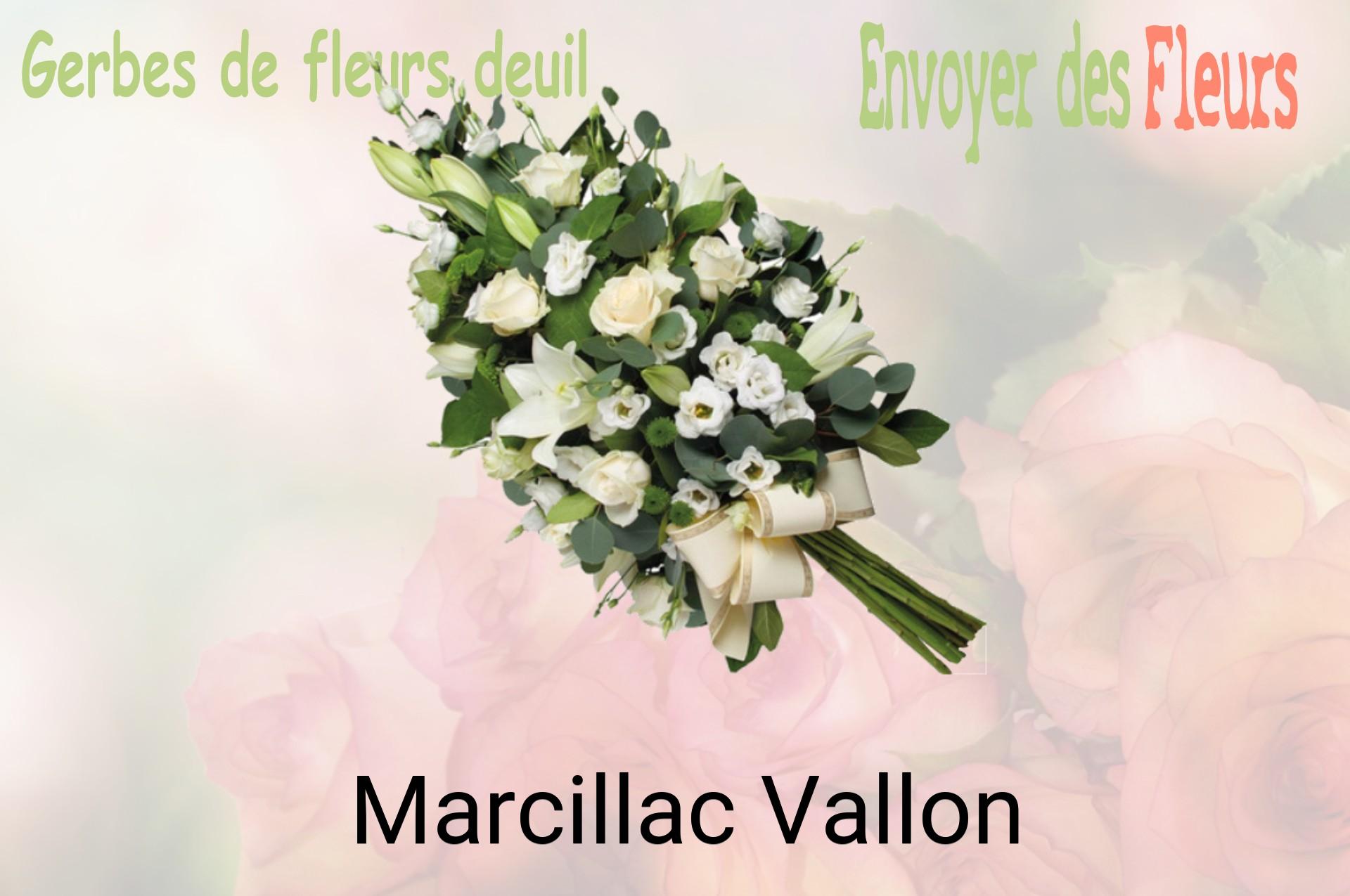 Gerbe de fleurs de deuil livrée à Marcillac-Vallon